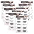 thumbnail image 1 of EeaseMX 10 pegatinas creativas para cejas postizas impermeables para mujer, color negro, 1 of 8