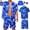 Style B, variant on Hawaiian Shirts for Men, Mens T Shirt and Short Bucket Hat Sunglasses Set Short Sleeve Tropical Summer Beach Vacation Fancy Costume Adult Outfit