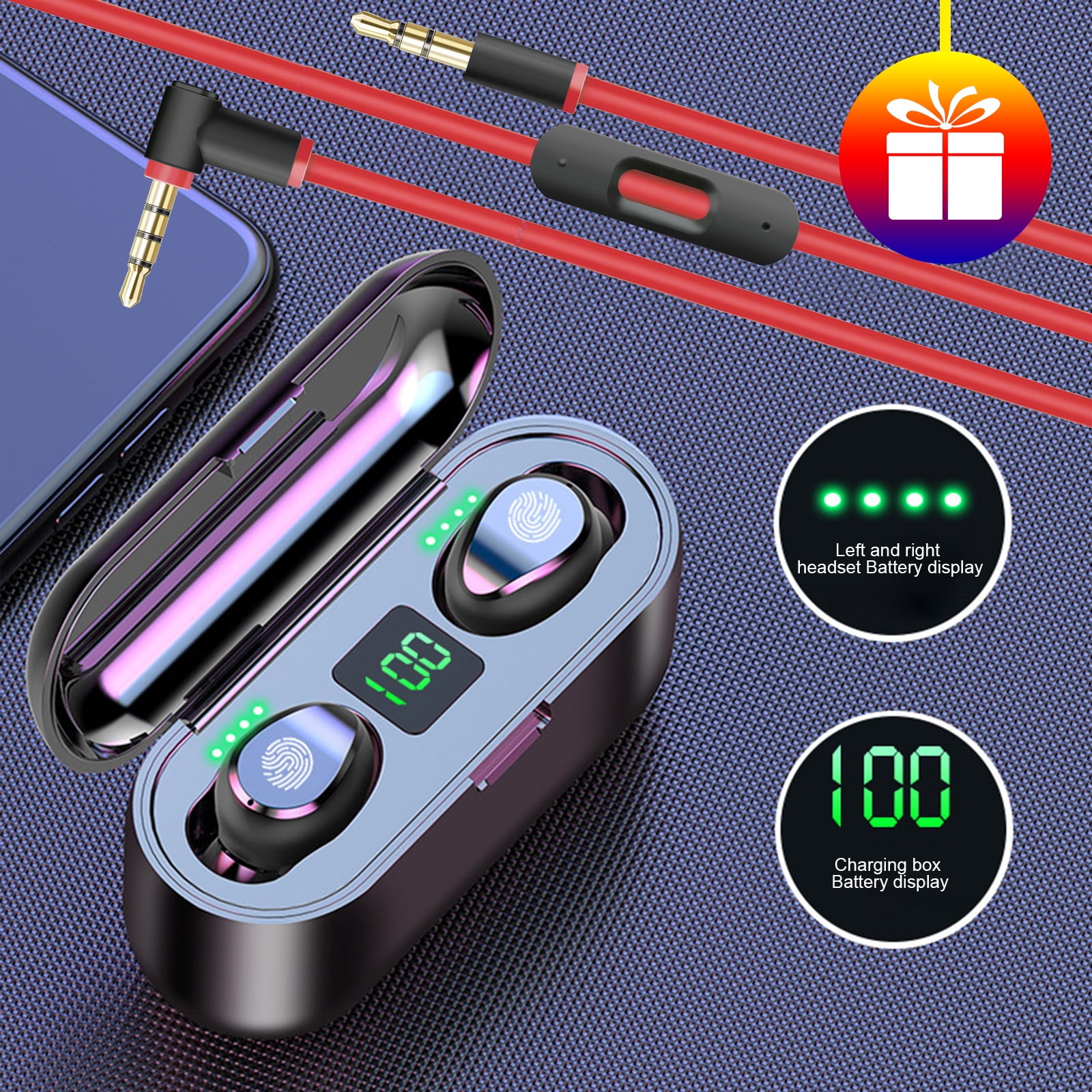 bluetooth 5.0 headset tws wireless earphones mini stereo headphones earbuds 2020