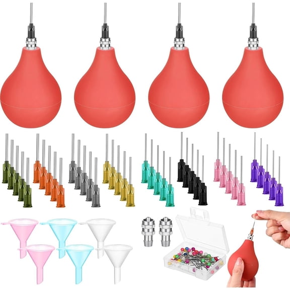 4 set Pottery Tools Supplies Slip Trailing Bottles Ceramics Glaze Applicator Precision Tips Applicator for Pottery Bottles Glaze, 3 Ounce Clay Tools Set(Brown)