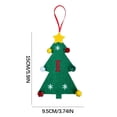 thumbnail image 2 of Vaidha 2024 New Christmas Tree Decorations Mini Christmas Tree Embroidery English Letter Christmas Pendant Small Pendant, 2 of 2