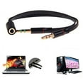 thumbnail image 3 of Headphone Splitter, 3-Pack Stereo Audio Jack Splitter Cable for Computer 3.5mm Female to 2 Dual 3.5mm Male Headphone Mic Audio Y Splitter Cable Smartphone Headset to PC Adapter, 3 of 3