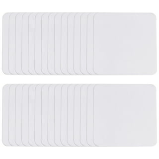 120 Pack Sublimation Personalised Photo Glass Coaster Blanks, 3.9in Round with Foot Pads