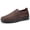 Coffee, variant on Men's Slip-On Mesh Loafers - Breathable Comfortable Minimalist Shoes, All-Season Solid Color Fabric Upper with PVC Sole, Round Toe Daily Shoes Suitable for Casual Wear, Work, and Travel