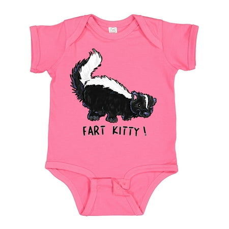 

Inktastic Animals Cute Skunk Fart Kitty! Gift Baby Boy or Baby Girl Bodysuit