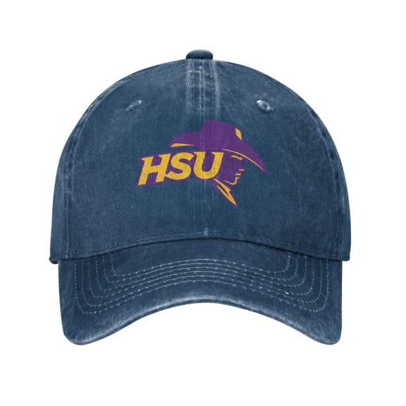 Hardin-Simmons University Unisex Adult Washed Denim Cotton Sport Outdoor Baseball Cap Adjustable Cowboy Baseball Hat