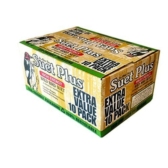 Suet Cake Variety Packs  11 oz. Wild Bird Suet Cakes  High Energy, 10 Pack