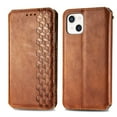 thumbnail image 2 of for iPhone 13 Wallet Case, Vintage PU Leather Flip Case with Card Holder Kickstand Hidden Magnet Folio Case Book Cover Compatible with iPhone 13 - Brown, 2 of 7
