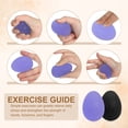 thumbnail image 4 of Pelotas de Ejercicio para las Manos Uxcell, Pelotas Antiestrés para Adultos, Equipos de Fortalecimiento de Agarre Negro/Púrpura, 4 of 7