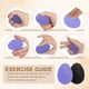 thumbnail image 4 of Pelotas de Ejercicio para las Manos Uxcell, Pelotas Antiestrés para Adultos, Equipos de Fortalecimiento de Agarre Negro/Púrpura, 4 of 7