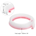 thumbnail image 2 of Uxcell 39"Lx0.6"Wx1.2"H Collapsible Shower Barrier Stopper Water Splash Guard, Clear, 2 of 5