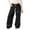 Black, variant on ibiyuan Girls Wide Leg Sweatpants Straight-Fit Girls Joggers Size 8 Wide Leg Dress Pants Cargo Pants Girls Full Length Elastic Waist Long Trousers Y2k Streetwear Outdoor Pants
