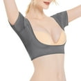 thumbnail image 5 of Gray Women's Tanks, Ladies' Solid Color Small Eye Cloth Underarm Sweat Proof Breathable Super Sweat Absorbent Pad Sweat Proof V Neck Vest,Women's Tanks & Camis XXL, 5 of 6