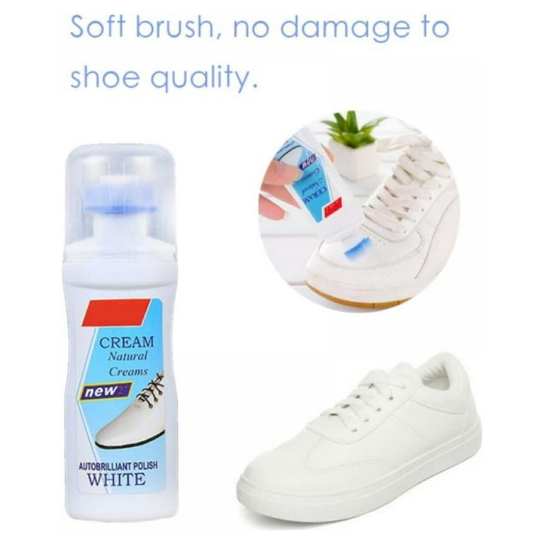 White Shoe Cleaner, Shoe Cleaner Sneakers Kit for White,Shoe Whitener  Cleansing for Sneakers,White Shoe Polish for Sneakers, No Water Needed,  Quick