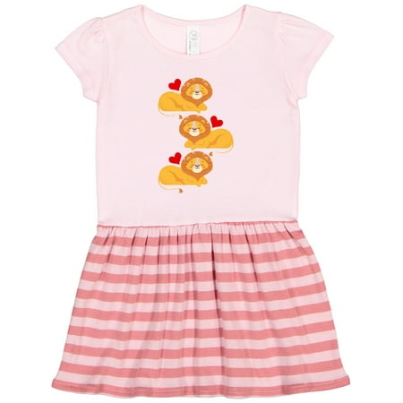 

Inktastic Lion Jungle Animals Outfit Gift Toddler Girl Dress