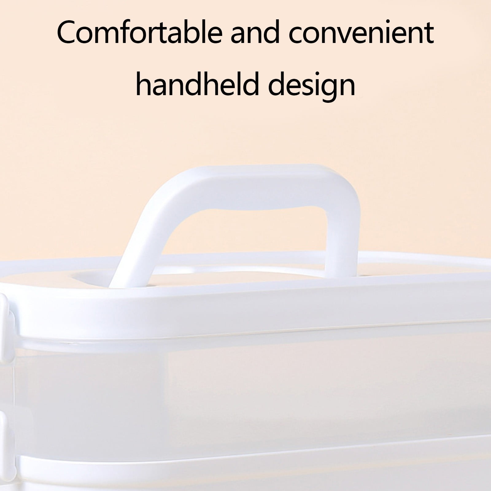 TaTaai 2Pcs 2-Layer Plastic Craft Organizers and Storage Box with Removable Trays, Storage Containers with lids and Handle, Art Supply Storage Organizer for Organizing Bead, Sewing, Tool