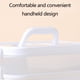 thumbnail image 5 of Estuche de almacenamiento para nail art, organizador cosmético con doble capa, caja portátil de herramientas de manualidades, soporte para artículos de belleza, con asa de 30x15x15cm para viajes y, 5 of 6