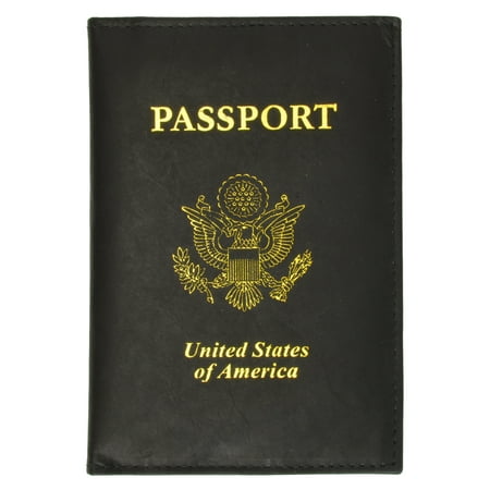 New Travel Passport Cover Credit Card Holder Wallet 601 PU USA (C) Light