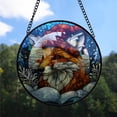 thumbnail image 2 of Fox Ornament Christmas 2025, Fox Stained Glass Window Hanging – Vibrant Glass Art Ornament, Great Gift for Lovers, 2 of 5
