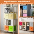 thumbnail image 2 of Garselay Cajas de Almacenamiento Plegables de Tela, Cubos de Almacenamiento 28 cm, Juguetero Organizador Infantil para Ni&ntilde;os, Cajas Organizadoras Contenedores para Cl&oacute;sets, Cajas, 2 of 8