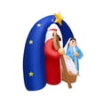 thumbnail image 4 of Inflable Navideño Importadora La Merced La Sagrada Familia 1.80 m Poliéster PU Alta Resistencia Iluminación Led, 4 of 6