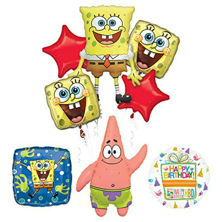Spongebob Squarepants Birthday Party Supplies and Splash Bash Balloon Bouquet Decorations