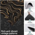 thumbnail image 3 of Black Gold Marble Pattern Kitchen Rugs Sets Of 3,Kitchen Runner Rugs Non Skid Washable,Decorative Kitchen Floor Mats for Kitchen,Sink,Laundry,17"x30"+ 17"x47" + 17"x59", 3 of 6