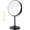 Black, variant on Lighted Makeup Mirror with 10X Magnifying, Rechargeable Double Side 3 Color Lighting, Dimmable Vanity Mirror with Touch Control 360° Rotation Makeup Mirror for Desk for Woman, Silver