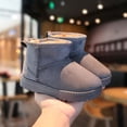 thumbnail image 6 of Children's Snow Boots New Winter Plus Velvet Warm Cotton Shoes Baby Snow Boots Children's Cotton Boots (Red,22), 6 of 7