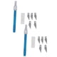 thumbnail image 5 of Juego de 2 cuchillos para manualidades, cortador de metal con hojas para tallar y herramientas de corte para grabado de cuero., 5 of 14