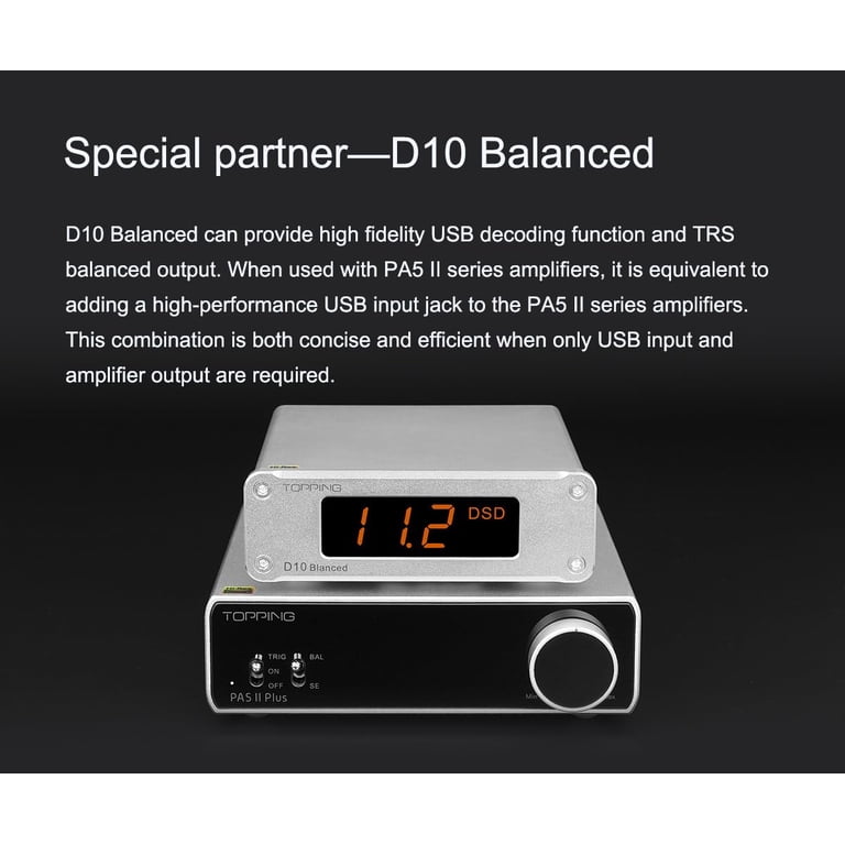 Topping PA5 II Plus Power Amplifier 140W x 2 Class D Fully