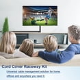 thumbnail image 6 of Cord Cover Raceway Kit - 157" Cable Concealer, Wire Hider for TV Wall Mounting and Wire Management, Black, 6 of 8