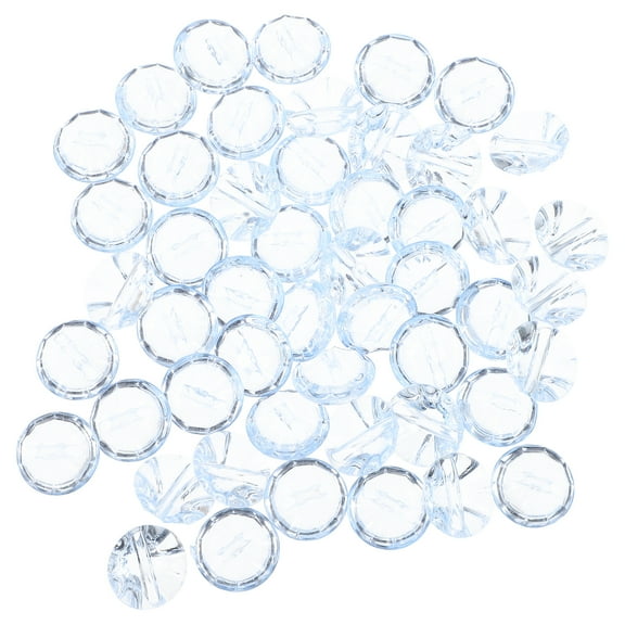 50 Pcs Clear Crystal Buttons Decor Decorative Wood Cardigan Blouse Sewing Supplies Plastic Baby