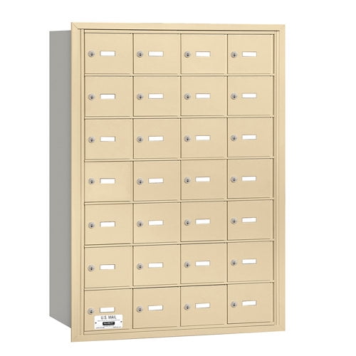 Salsbury Industries 28 Door Rear Load 4B Horizontal Mail Center
