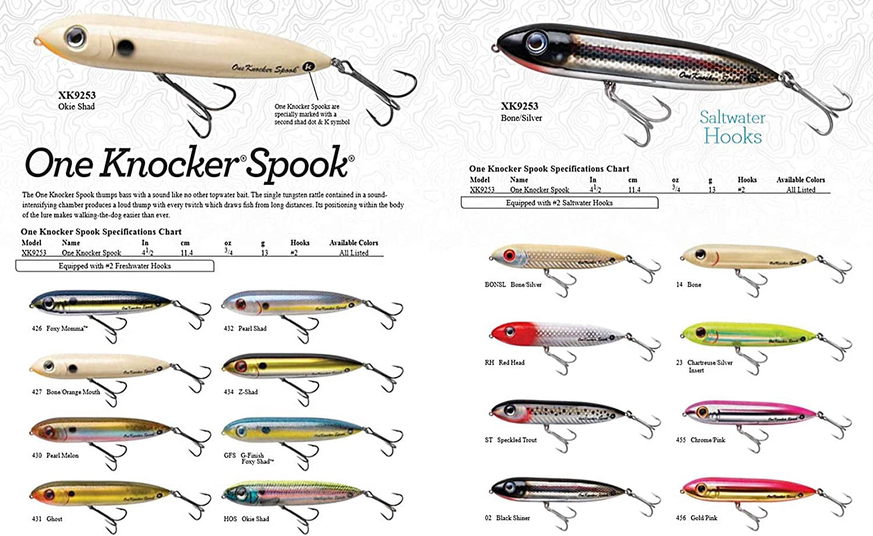 Heddon Knocker Spook 41/2' Speckled Trout