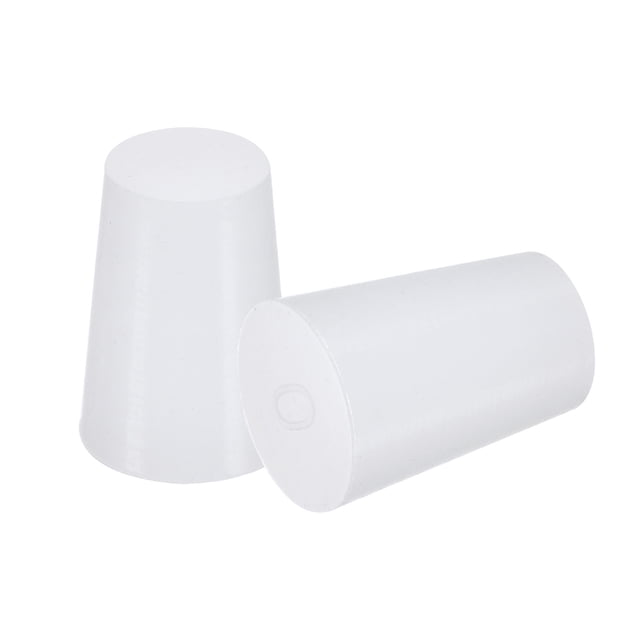 Silicona Caucho Cónico Conector 13mm a 17mm Sólido Blanco para Polvo Recubrimiento, Pintura, Anodizado, Enchapado, Arenado, Laboratorio Uso 10 Piezas