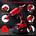 thumbnail image 7 of Ecarke Cordless Hot Glue Gun for Milwaukee M18 18V Li-Ion Battery with 30 Sticks, 7 of 7