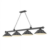 Z Lite 2306-4BP-SBP 4 x 60W Cordon Medium Dimmable Billiard Light, Bronze Plated