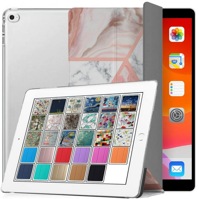 iPad PRO 12,9 Po 1re Gén. 2015 Étui A1584 A1652 ML0H2LL/A ML0G2LL/A ML0F2LL/A ML0N2LL/A ML0Q2LL/A ML0R2LL/A ML0V2LL/A ML0U2LL/A ML0T2LL/A ML3Q2LL/A ML3N2LL/A ML3K2LL/A ML2J2LL/A ML3R2LL/A Marbre Rose