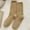 Gold, variant on Women's Autumn And Winter Solid Color Velvet Thickened Velvet Home Floor Socks Confinement Sleep Socks Mid Calf Socks Long Basketball Socks for Men Stance Socks Snap on Large Socks for Women Socks