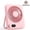 Pink, variant on 5000mAh Rechargeable Desk Fan, Portable Mini Personal Fan with LED Battery Display, Quiet USB Powered Table Fan, 100 Speed Levels, Adjustable Angle Fan for Office, Bedroom, Travel, Black