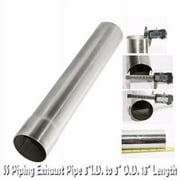 Tailpipe Exhaust Pipe 3" O.D. to 3" I.D. 18" Length Stainless Steel Tailpipe Exhaust Pipe 3" O.D. to 3" I.D. 18" Length Stainless Steel