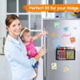 thumbnail image 4 of Dosaele 1 Pack Magnetic Pencil Holder - Extra Strong Magnets Mesh Marker Holder Perfect for Whiteboard  Refrigerator and Locker Accessories (2 Baskets  Black), 4 of 7