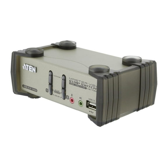 Aten CS1732B 2-Port USB KVMP Switch - 2 x 1 - 2 x HD-15 Keyboard/Mouse/Video (cs1732b)