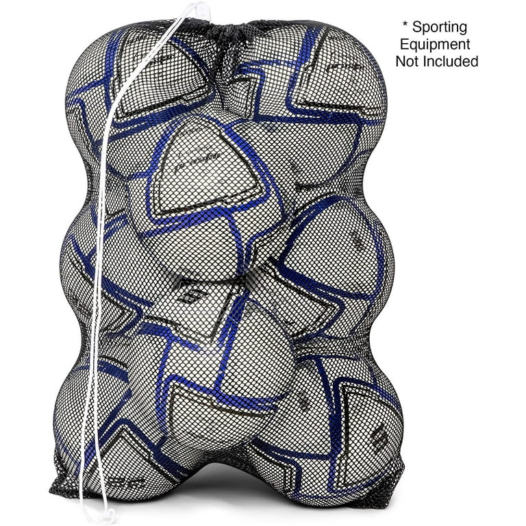 Champion Sports Mesh Sports Equipment Bag- Red, 24