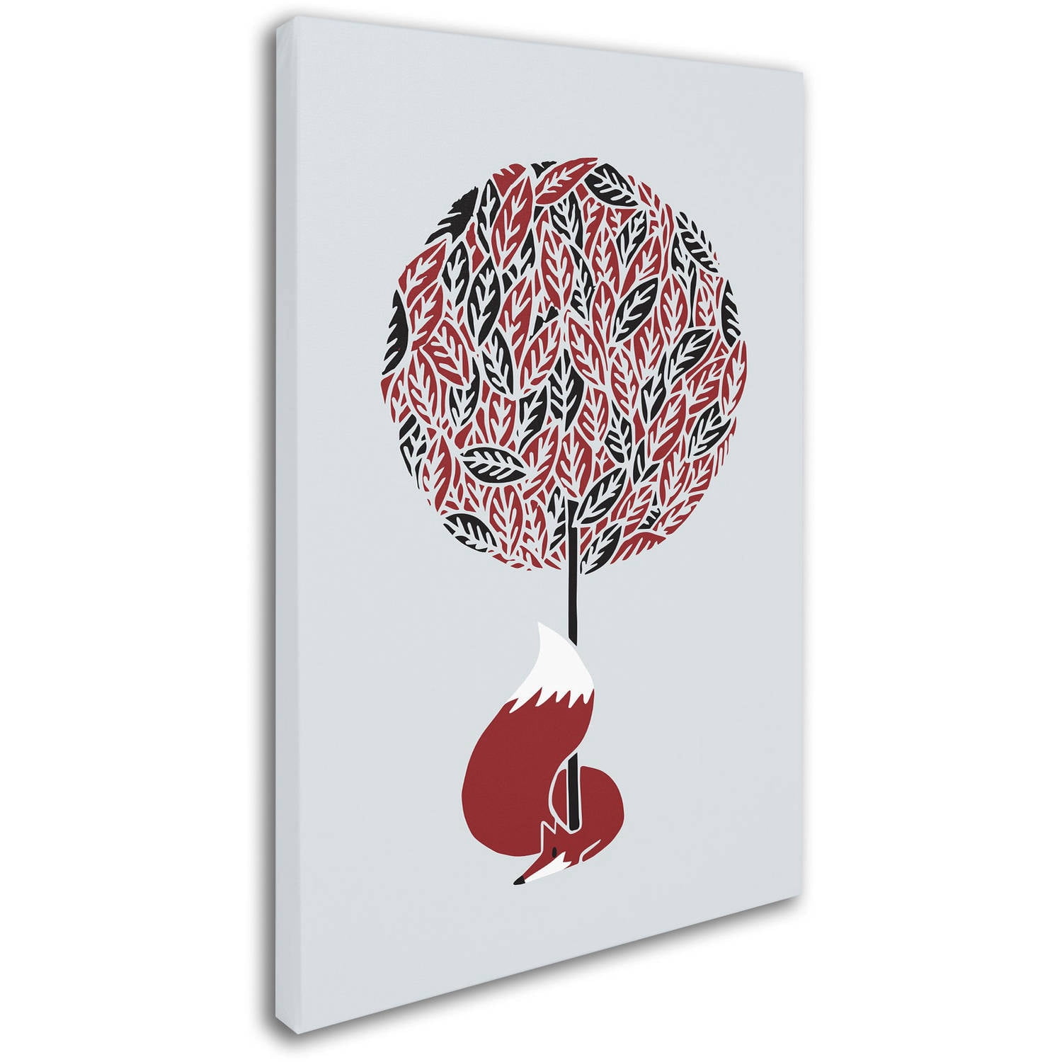 Trademark Fine Art 'Cherry Tree Fox' Canvas Art by Robert Farkas