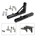 thumbnail image 2 of JINGT Heavy Duty Metal DIY Collapsible Shelf Hinge Etrack Accessories for Work Bench, 2 of 4