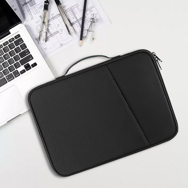 Almencla Carrying Case Tablet Sleeve Bag Sturdy Nylon Outside Pockets Hold Daily Shockproof Pouch Bags Handbag for Travel Office Home , Black, 11 inches