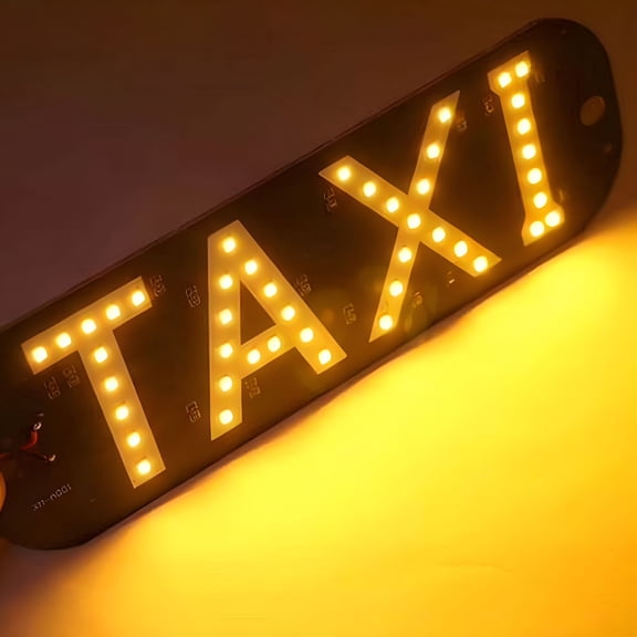 MELIVO Linjieee Lighted LED Sign For USB Plug LED Light Sign For Car Windshield Taxi Sign Light Windshield Sticker Cab Indicator Light