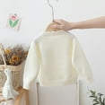 thumbnail image 5 of KYAIGUO 1M-5T Kids Baby Cardigan Cable Knit Toddler Cardigan Long Sleeve Fall Winter Open Front Knit Sweater Button Down Knit Coat Outwear, 5 of 7